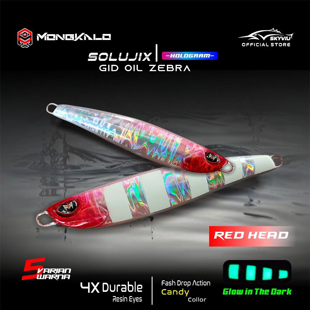 Mongkalo Solujix Minyak GID-Zebra noMotif Candy 40 Red-Head