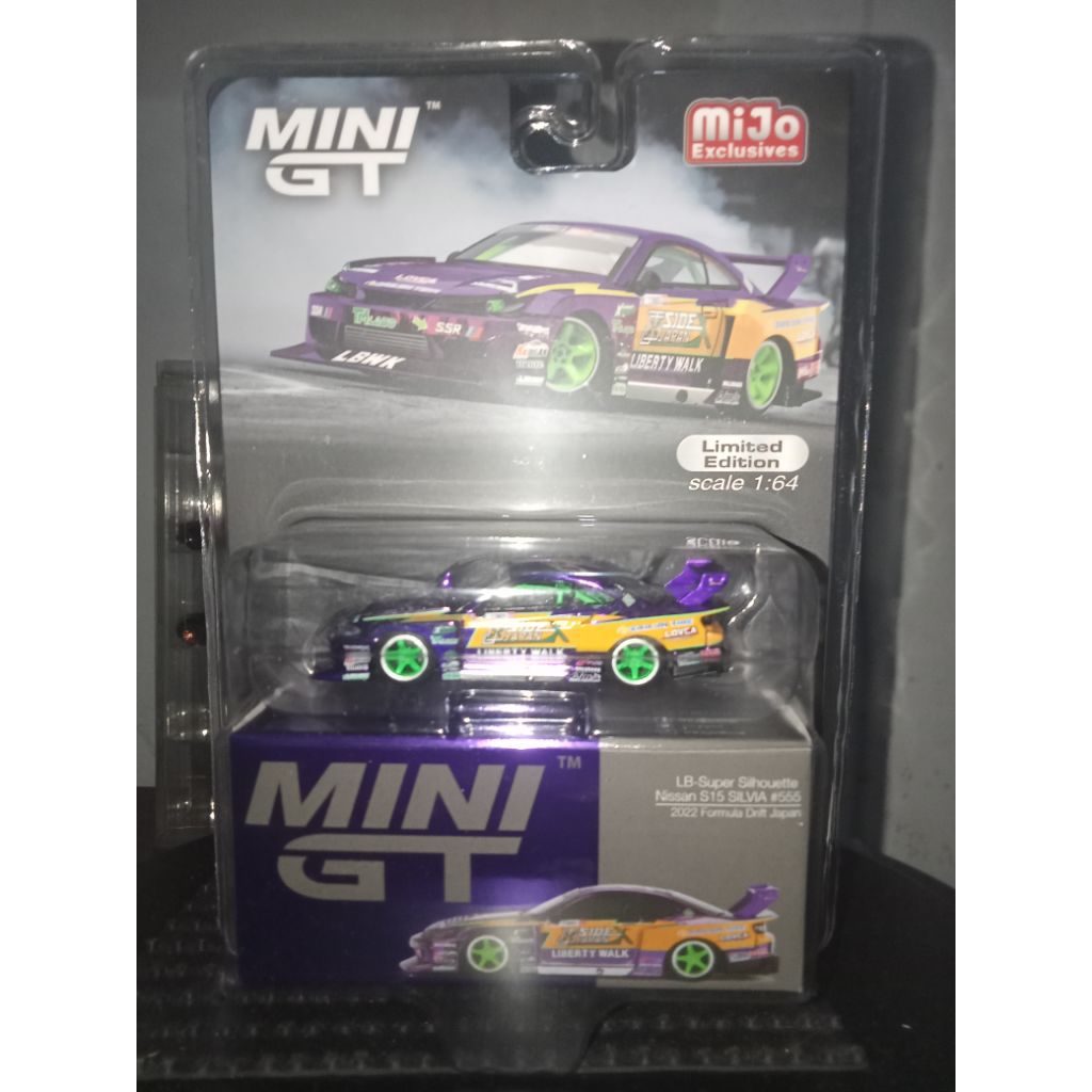 mini gt Silvia blister s15 lbwk ungu s15 petir perpcs