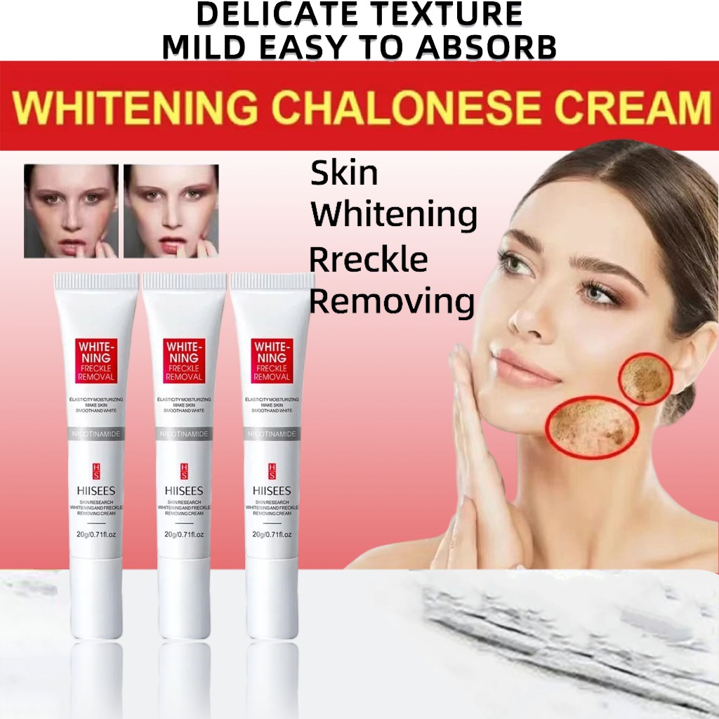 Hiisees Whitening Blemish Salep Krim Penghilang Flek Hitam Membandel Diwajah Cream Pemutih dan Melas