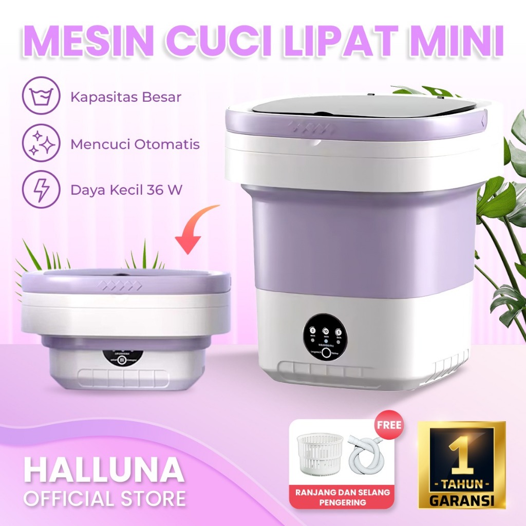 NEW Mesin Cuci Lipat Portable Mini Dan Pengering Pakaian / Mesin Cuci Mini Portable Dan Pengering