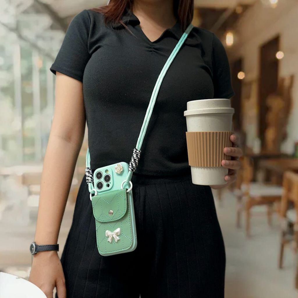 Case Dompet BoniBag Wanita For Realme - Case Handphone Motif Dompet - Case Dompet Boni Bag Case - Ca