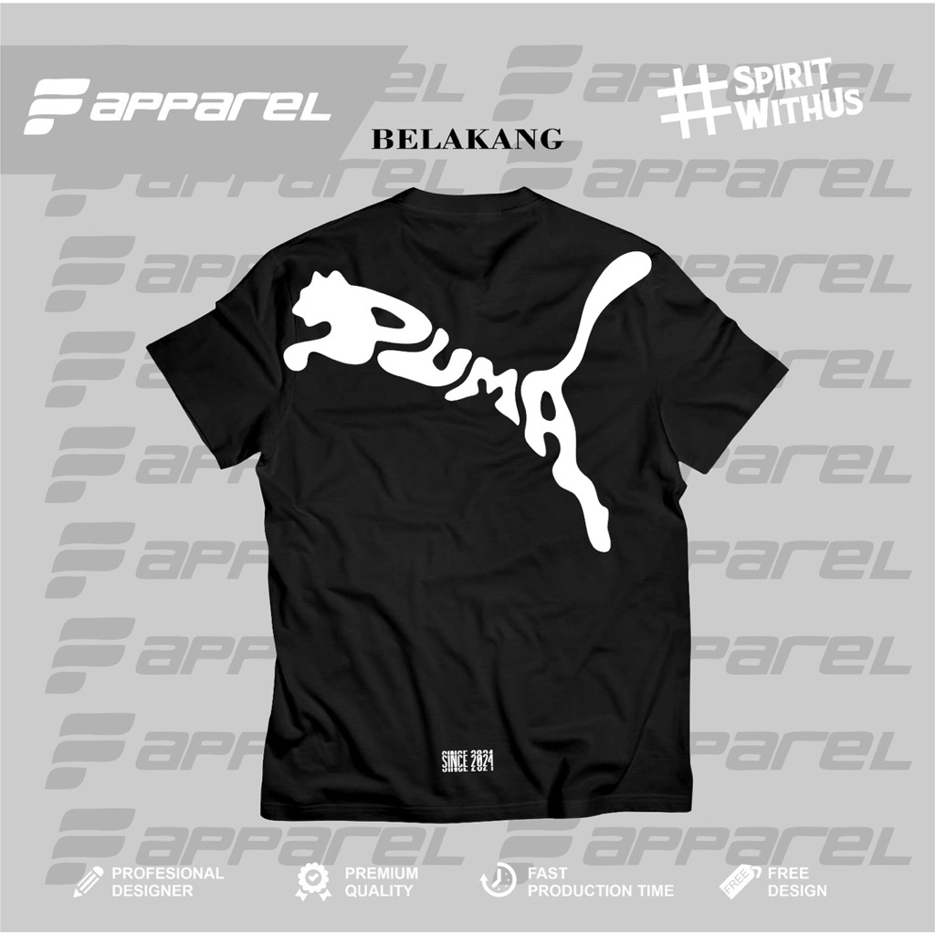 baju distro pria/ baju hitam/ baju COSTUM pria/ baju puma/ baju terbaik pria