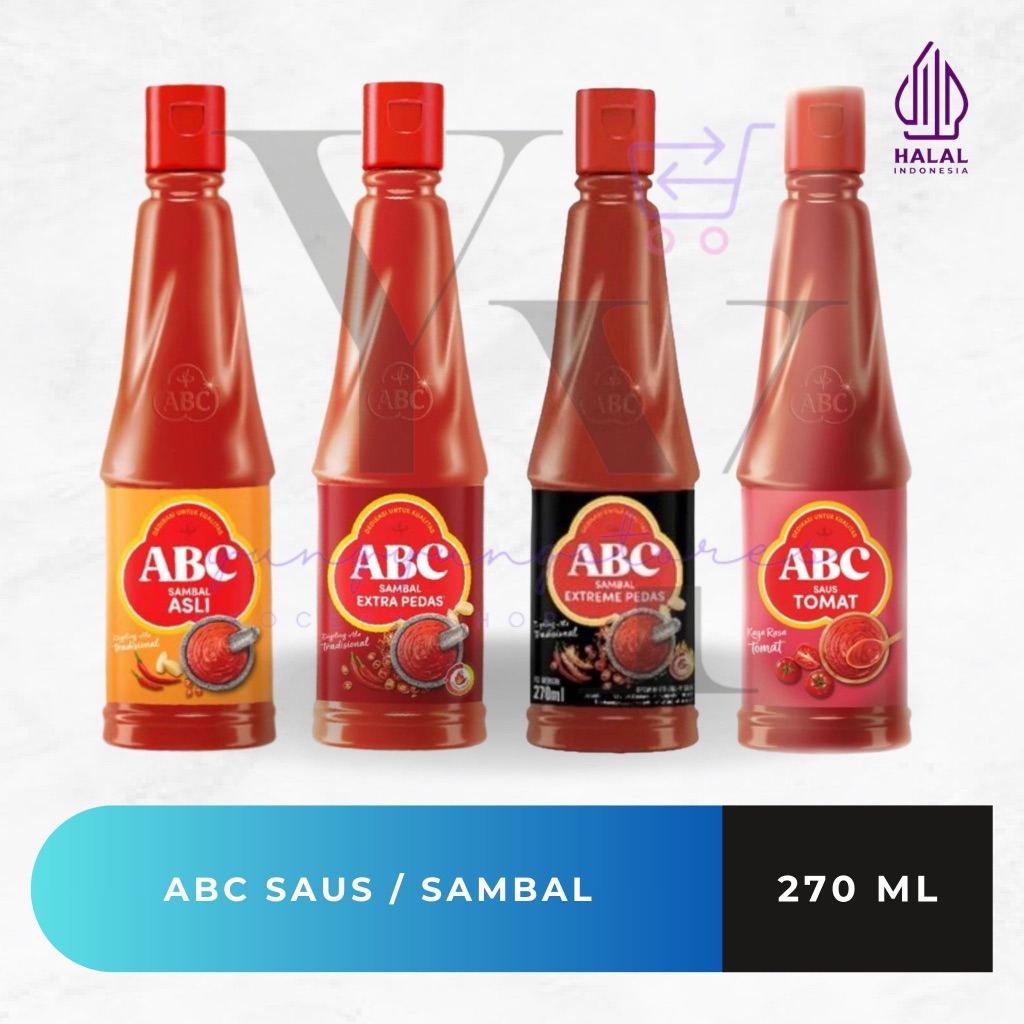 

ABC Saus Tomat / Sambal Asli / Extra Pedas / Extreme Pedas 270 ml