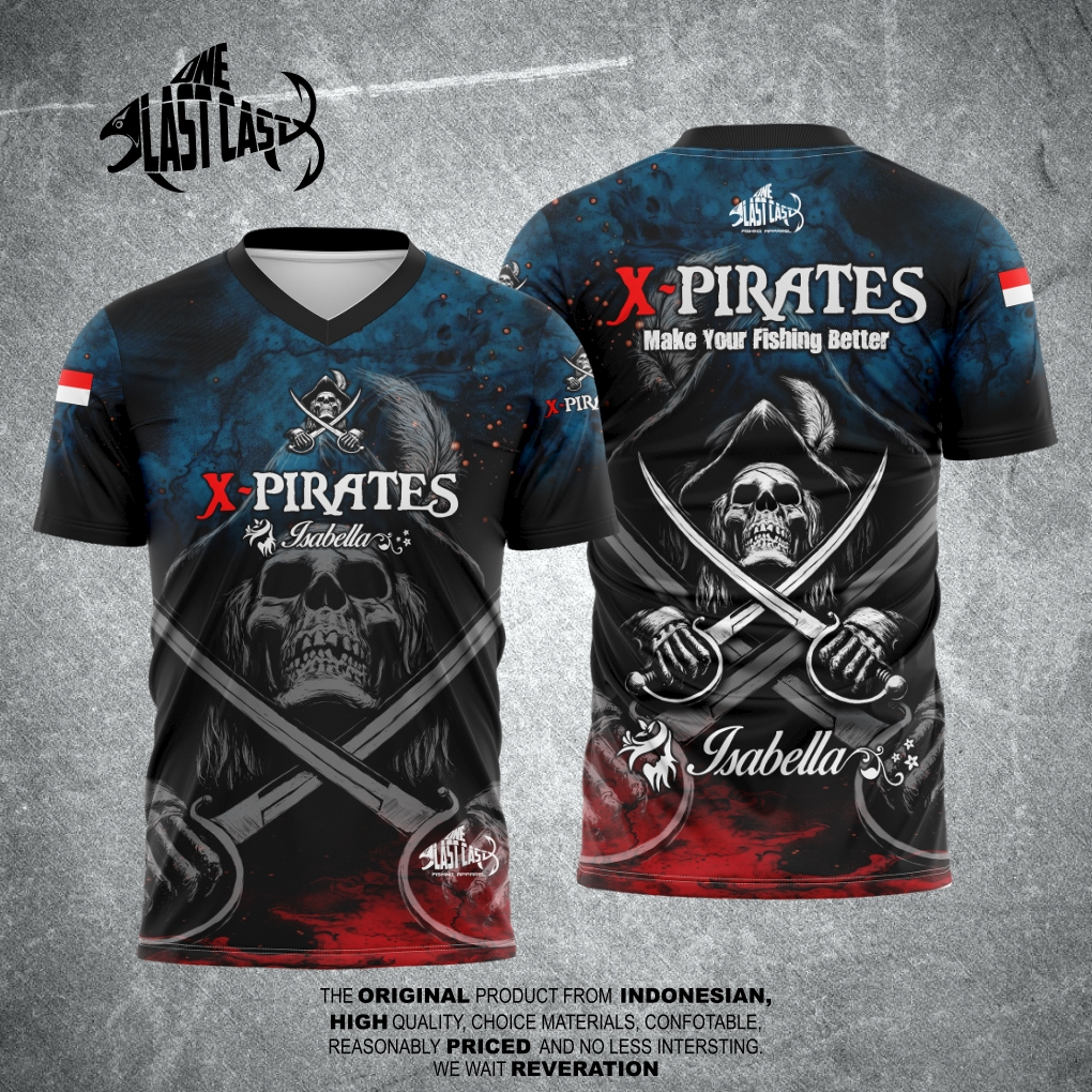 ONELASTCAST JERSEY MANCING TEGEK ALEXANDRIA ISABELLA X-PIRATES FULL PRINT PREMIUM PENDEK