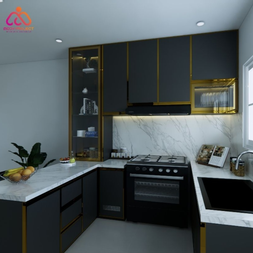 jasa desain interior dapur kitchen set minimalis