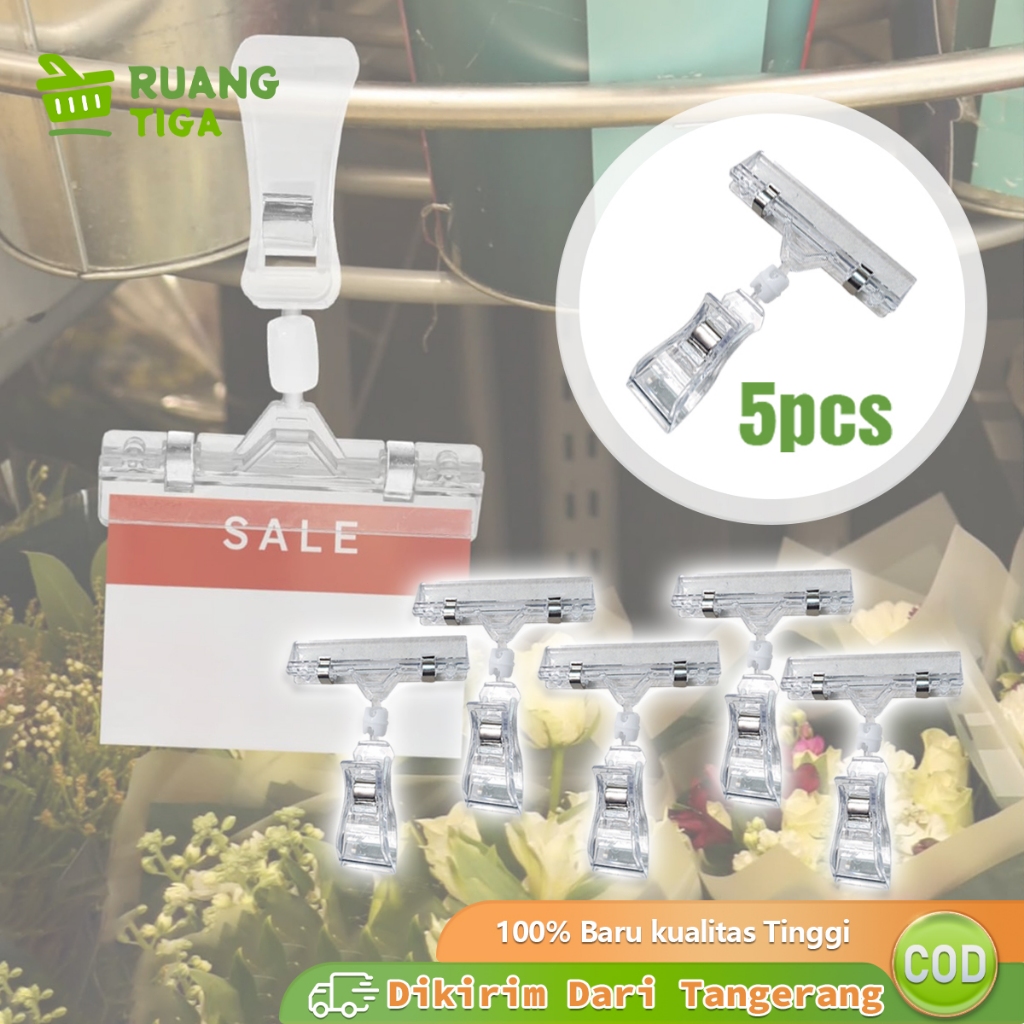 

5pcs Jepitan Harga Price Tag Penjepit Harga Price Tag Holder Penjepit Label