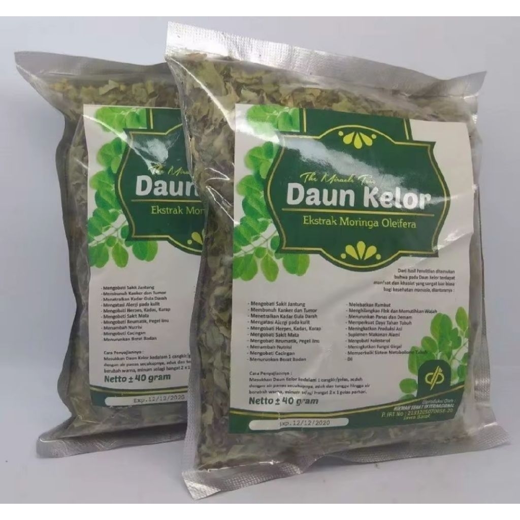 

Teh seduh daun kelor hikmah 40 gram