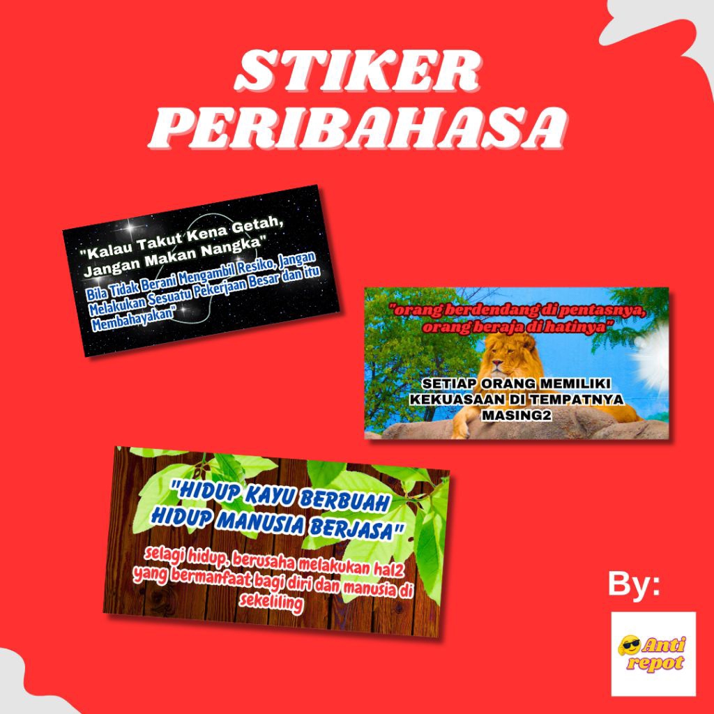 

STIKER PERIBAHASA | STIKER JADOEL - ANTI REPOT