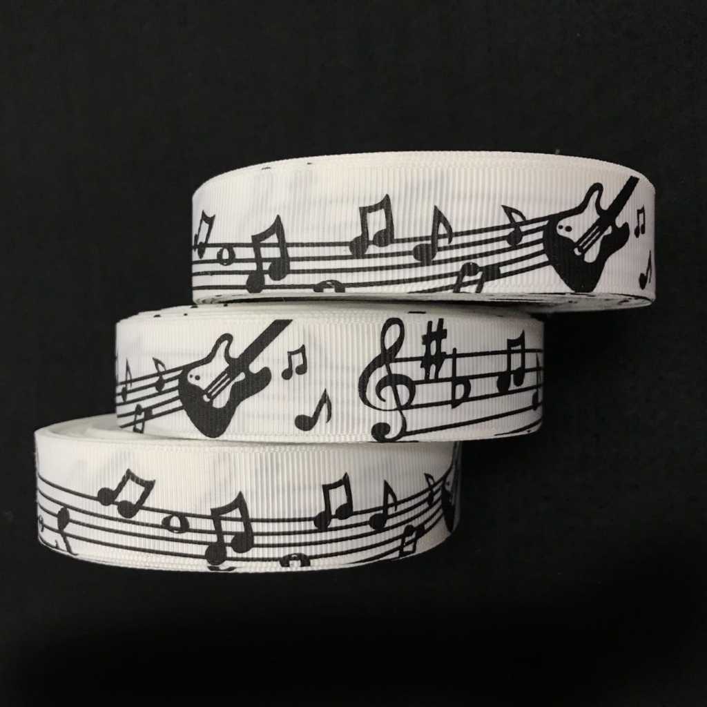 

1 YARD - PITA GROSGRAIN MOTIF MUSIK | PITA GITAR | PITA PIANO | PITA KADO