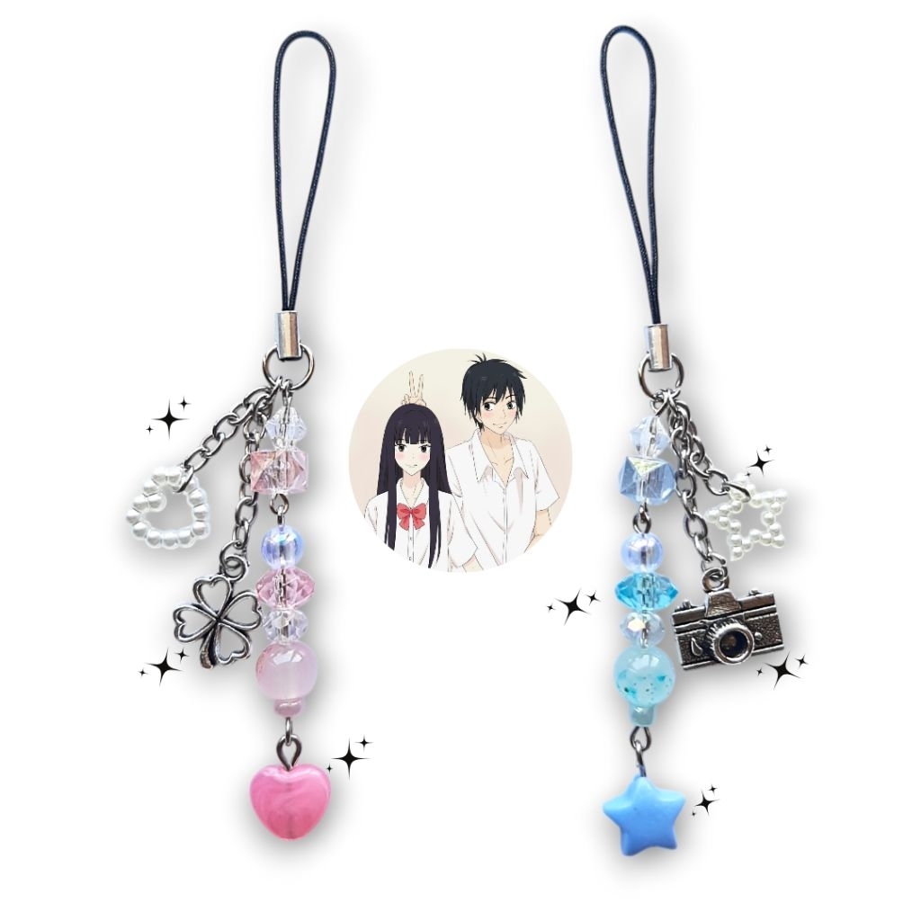 [ Sawako Kazehaya ] Couple Phone Strap Kimi ni todoke Phone Cha Anime Kawai Cute Lucu Unik Gantungan
