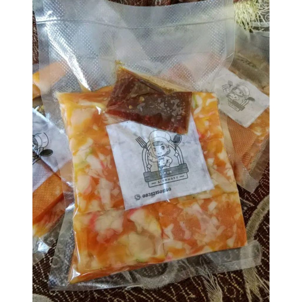 

Cipuk Aci Kerupuk Bumbu Chili oil endolita kemasan vakum 100gr