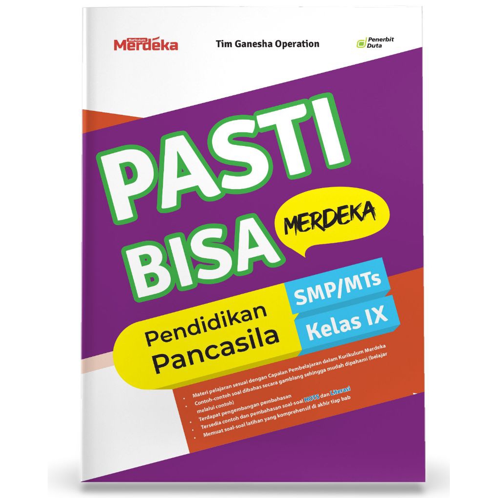 

PASTI BISA Merdeka: Pendidikan Pancasila SMP/MTs Kelas IX