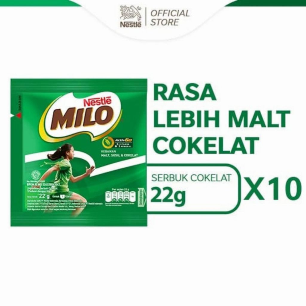 

MILO ACTIV-GO Susu Coklat Renceng 22g - 10 pcs/Renceng