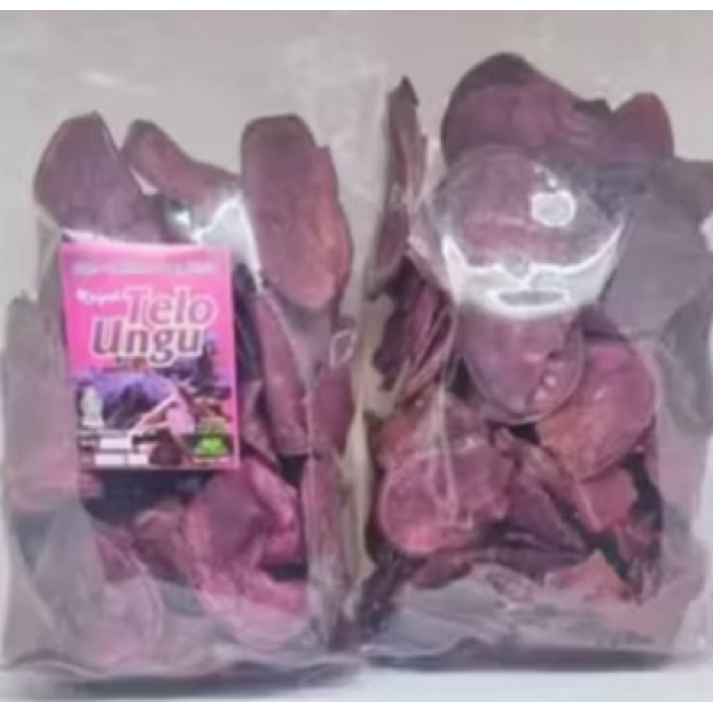 

Camilan kripik ubi/kripik ketela/kripik tela ungu & tela madu kemasan 100gr)