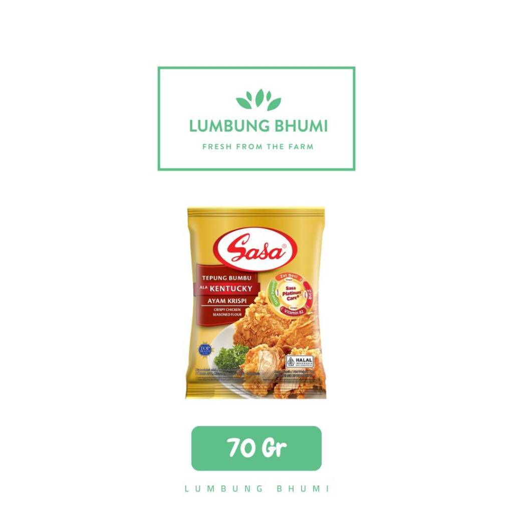 

SASA Tepung Bumbu Kentucky Ayam Krispi 70 Gr 1 Pcs - Lumbung Bhumi