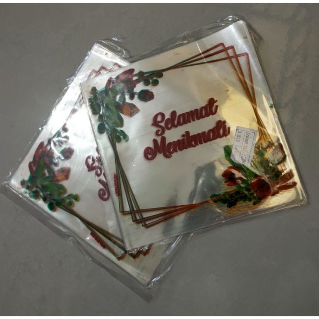 Plastik Samir (50pcs) – Plastik Samir untuk penutup nasi kotak