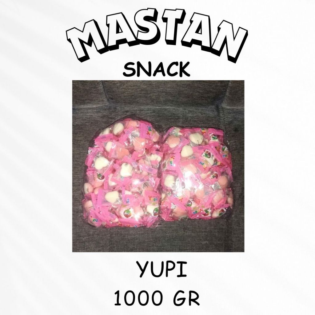[1kg] Permen Kiss Love Yupi Strawberry Yuppy Jelly Kiloan