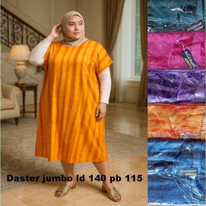 Daster JUMBO XXXL Ld 140 Cm Kekinian Super Jumbo Murah Lengan Pendek