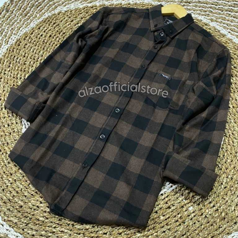 Kemeja Flanel Pria Lengan Panjang Kemeja Flanel Cowok Casual Distro Premium Quality