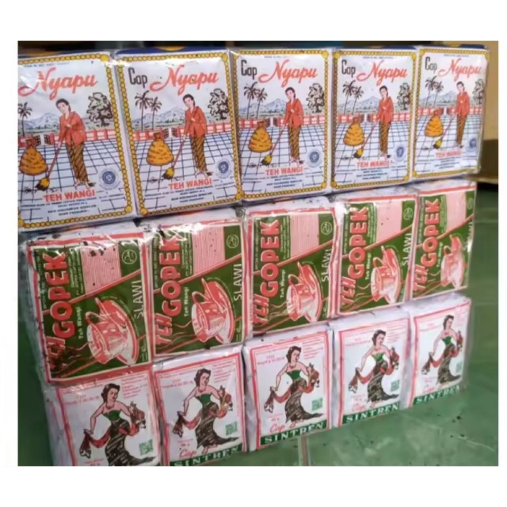 

3 pack teh nyapu, sintren gopek isi 30.pcs