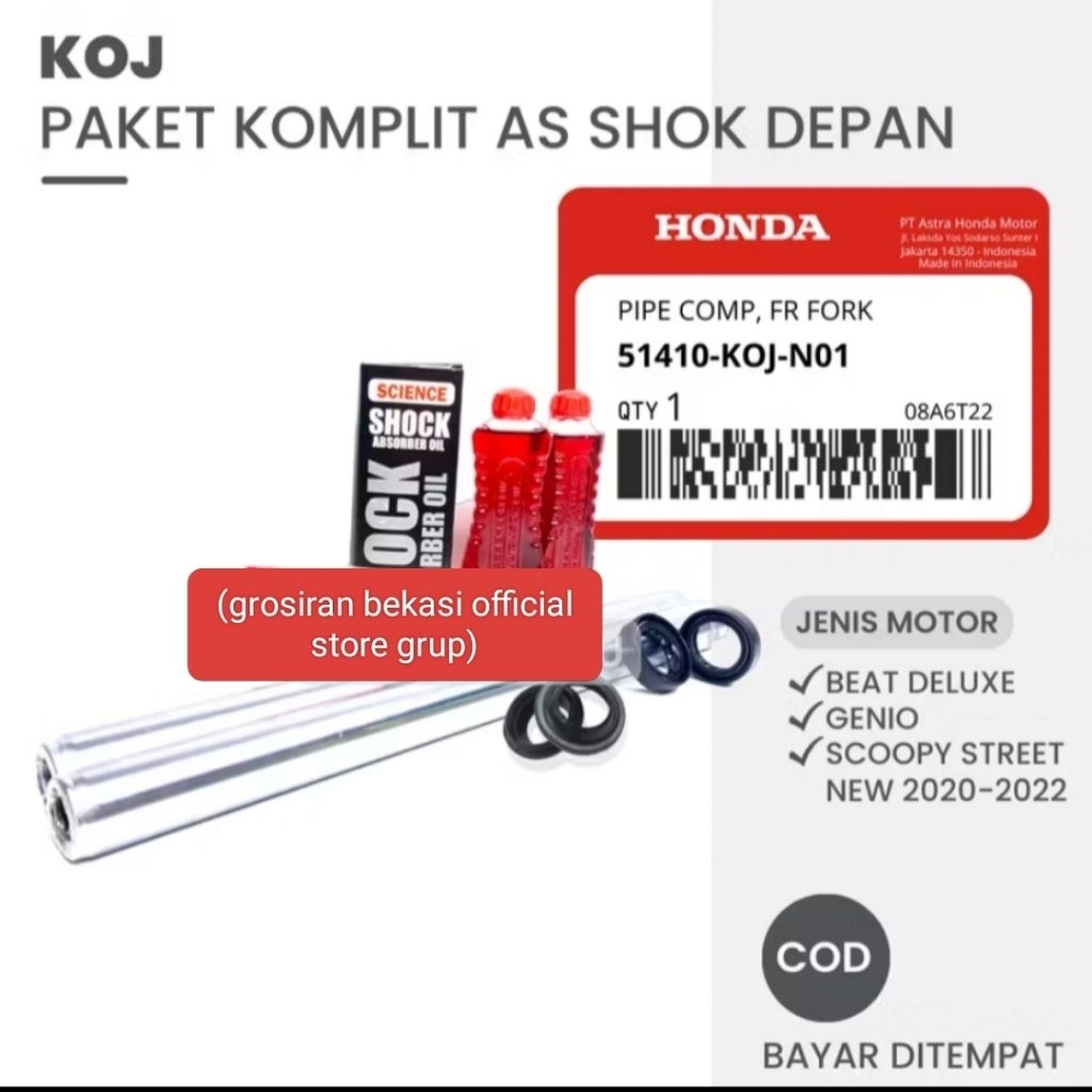 ORIGINAL 100%.as shock depan kode koj beat deluxe.beat new LED atas tahun 2020.genio.scoopy stree 20