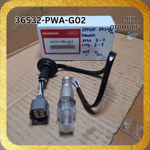 SENSOR OKSIGEN OXYGEN O2 BELAKANG BAWAH HONDA JAZZ OLD GD3 NEW CITY GD8 MERK NTK JPN ORI | 36532-PWA