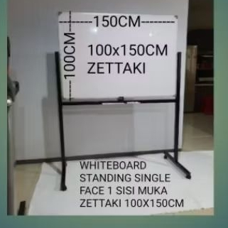 

WHITEBOARD MAGNET STANDING SINGLE FACE 1 SISI MUKA 100X150CM