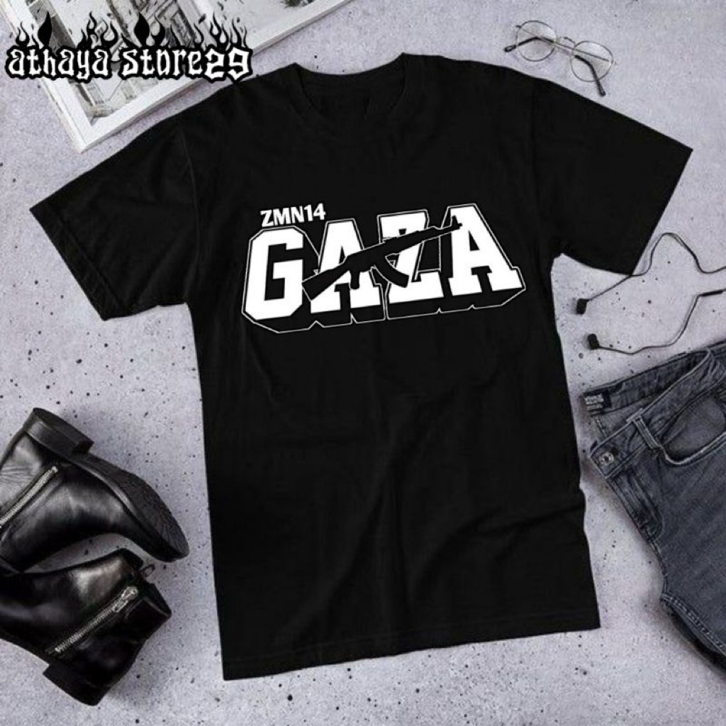 KAOS-TSHIRT GANGSTER ZMN 14 GAZA
