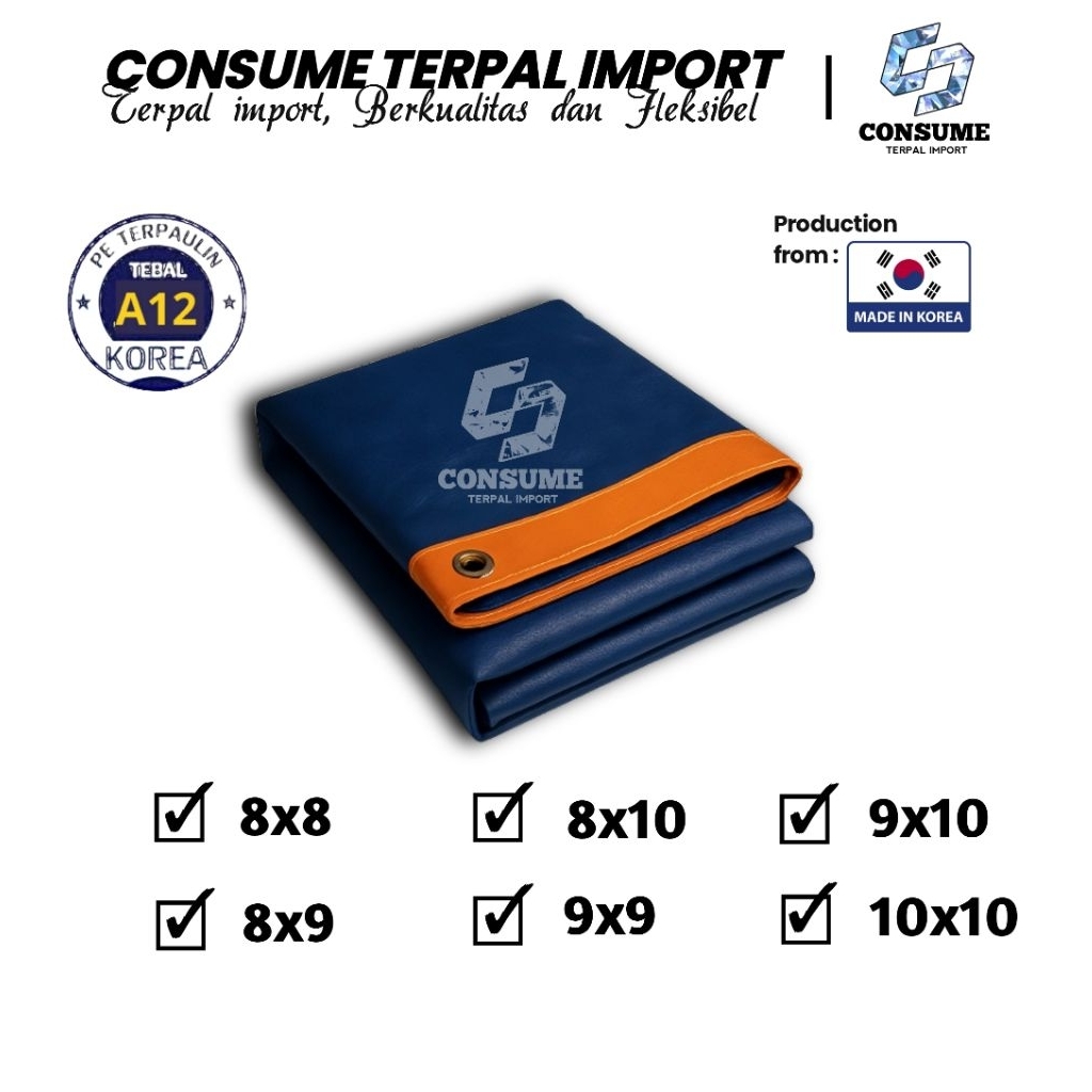 Terpal A12 Korea Premier - Terpal Serbaguna Ukuran 8x8 , 8x9 , 8x10 , 9x9 , 9x10 , 10x10 Terpal, Mul