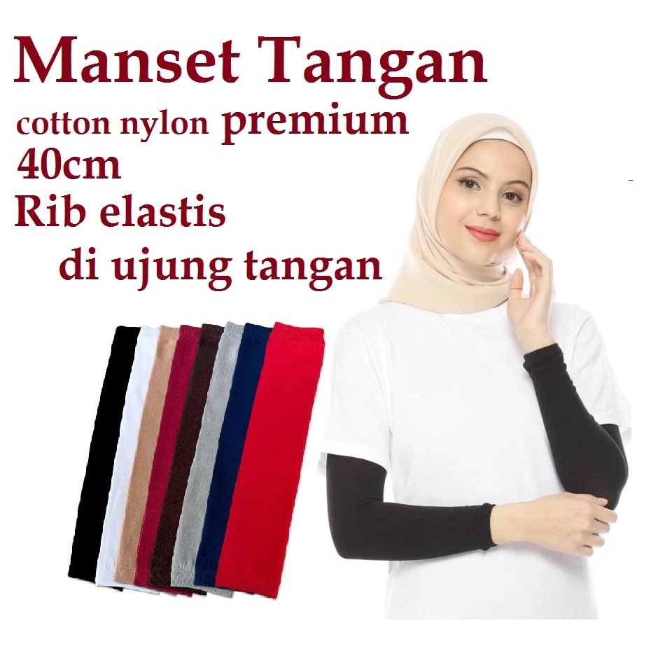 handsock polos / manset tangan lengan panjang premium/ handsock tanpa lubang jempol/manset polos len