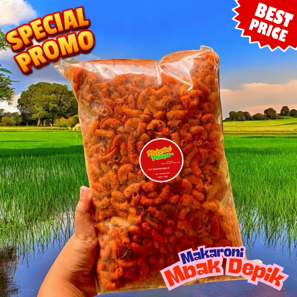 

Makaroni Pedas Nampol Surabaya 250gr – Rasa Wajib Coba!