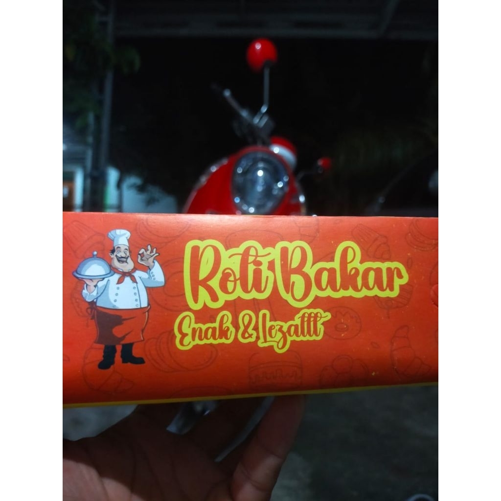 

@50Lembar Box Roti bakar/Kemasan Roti bakar/Kertas Roti bakar/Roti bakar bandung bahan Ivory Foil UK 20x9x7cm