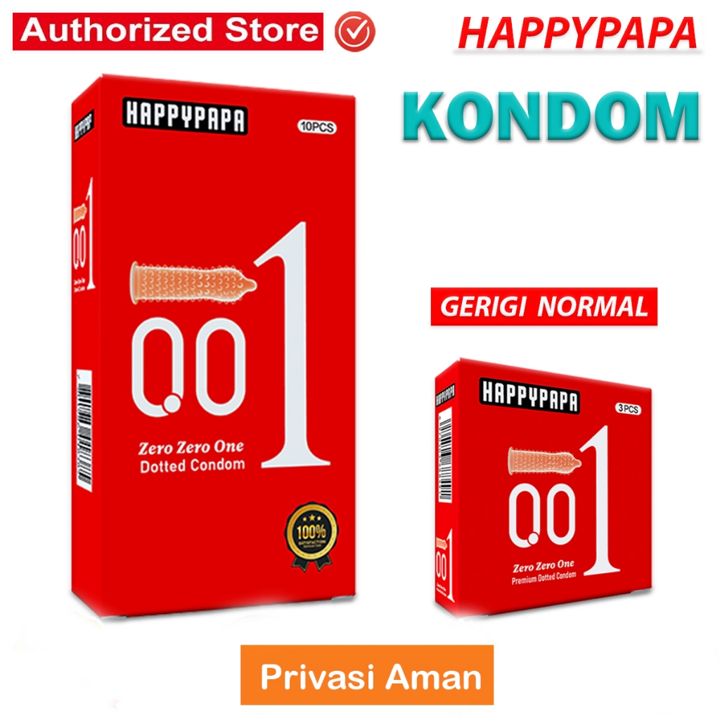 Happypapa Kondom Gerigi Berduri 001 10pcs