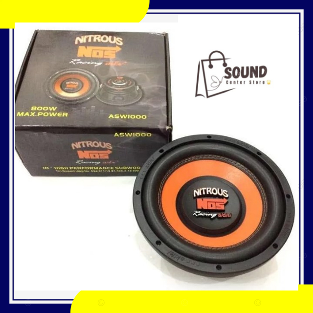 SPEAKER SUBWOOFER 10 inch ADS ASW1000 Nitrous NOS 10" ADS ASW 1000 10in