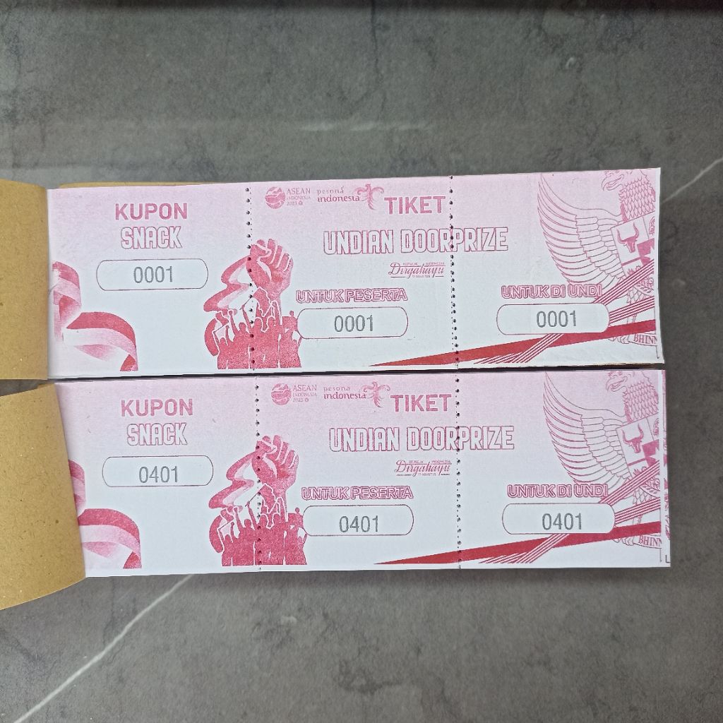 

KUPON UNDIAN DENGAN NOMOR URUT READY STOK TANPA MINIMAL ORDER