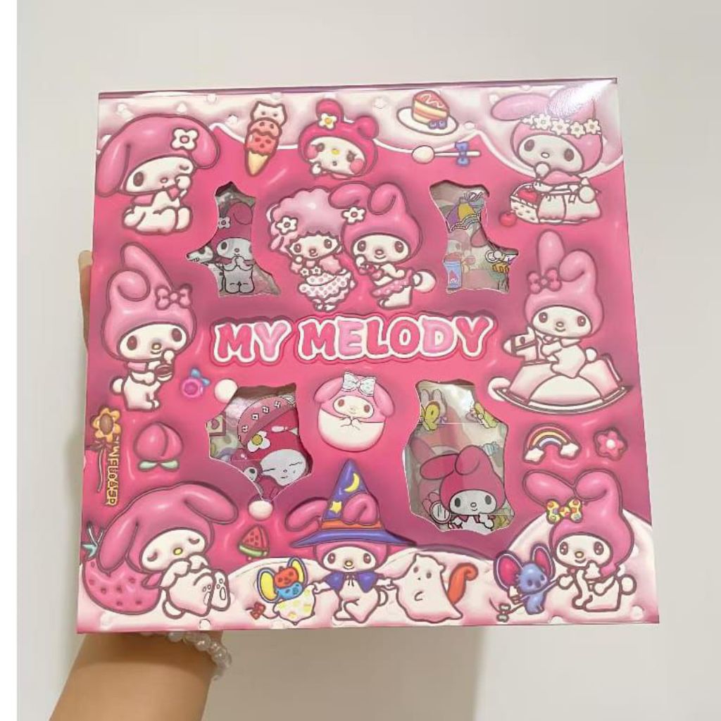 

Mainan anak Sticker melody, stiker Lotso & Sanrio Karakter 2 dimensi isi 100 pcs