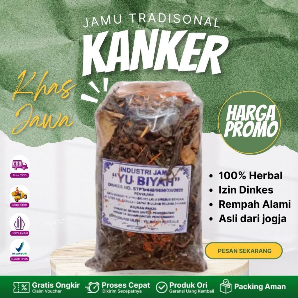 

Jamu Herbal Kanker Tradisional 100% Alami Izin Dinkes Rempah Asli Jogja