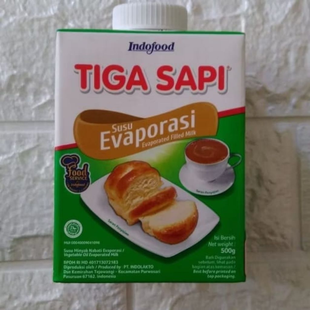 

Susu Tiga Sapi Evaporasi Kemasan 500g