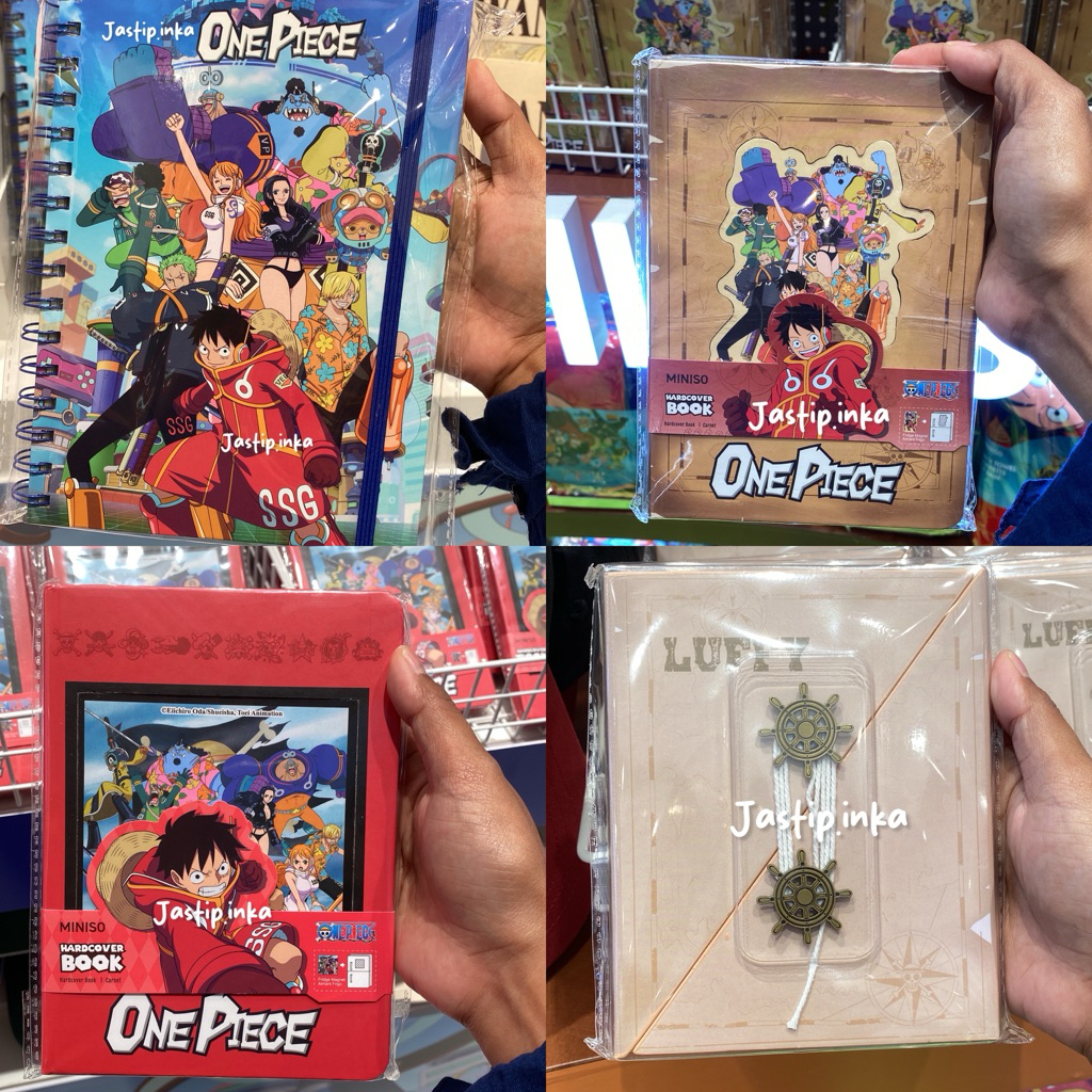 

Miniso x One Piece - Edisi hardcover book spiral and non spiral