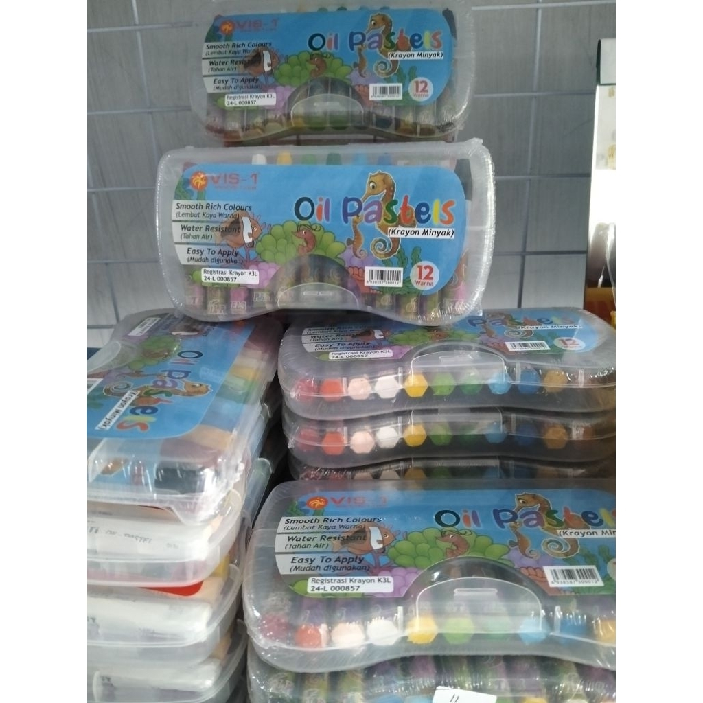

vis -1 oil pastel krayon minyak 12 warna