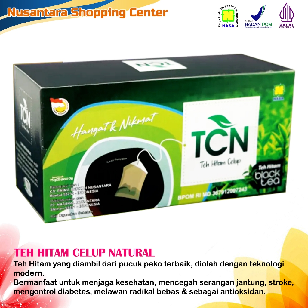 

TCN TEH HITAM CELUP NATURAL