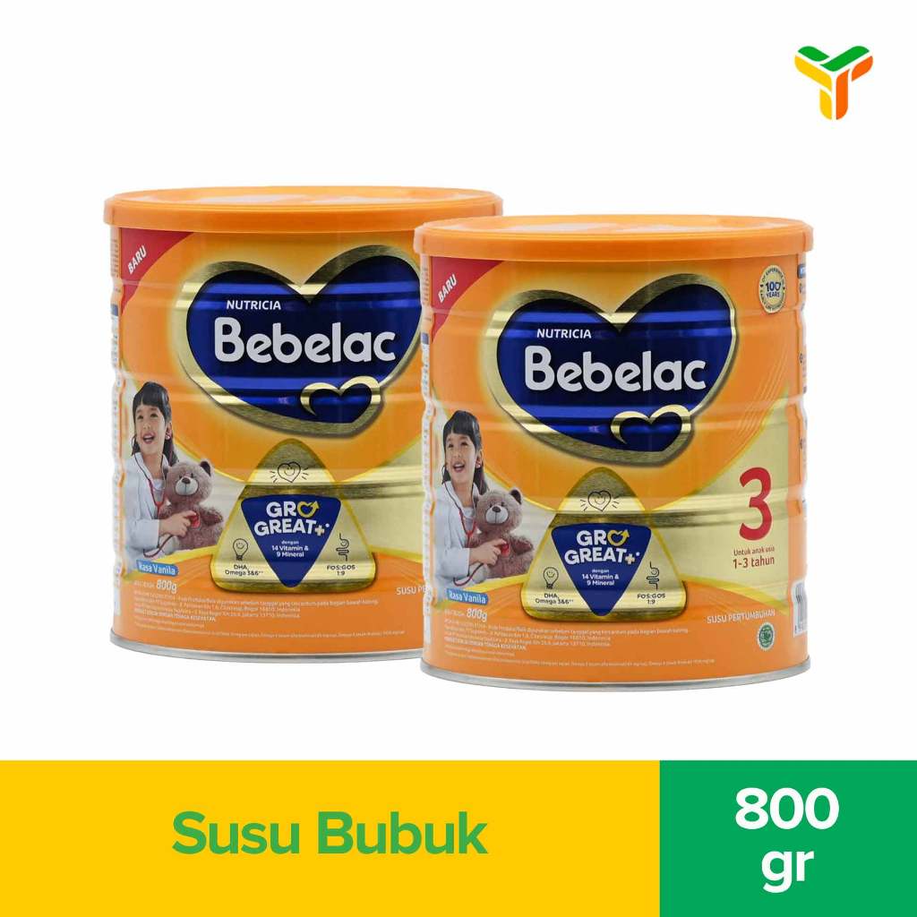

2Pcs Bebelac 1 Plus Vanila 800G Tin
