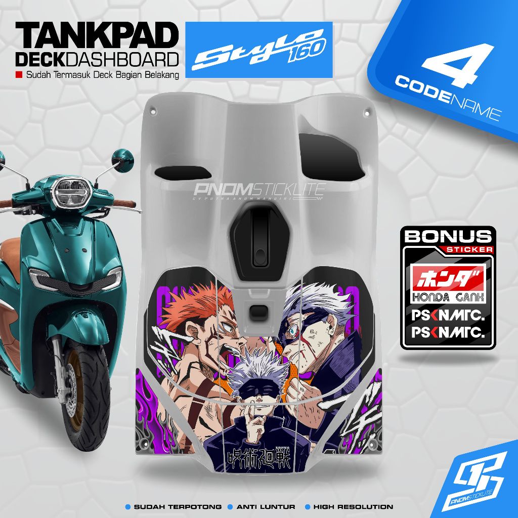 Tankpad Stylo 160 Sticker Pelindung Dashboard Honda Stylo Stiker dashboad Motor Stylo new 2024