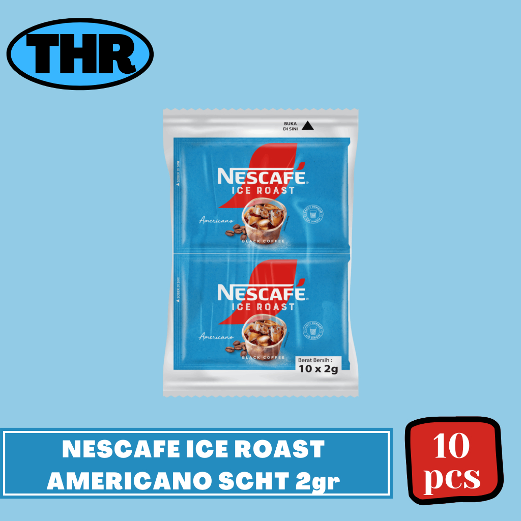 

Nescafe Ice Roast Americano Instant Coffee 2g 1 Renceng isi 10pcs (sachet)