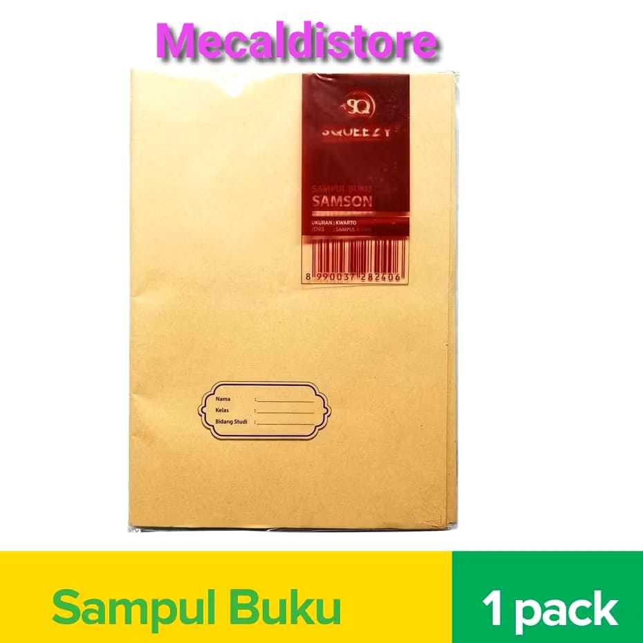 

SAMPUL BUKU SAMSON COKLAT SAMPUL NAMA SKC 102 BUKU KWARTO 1 PACK