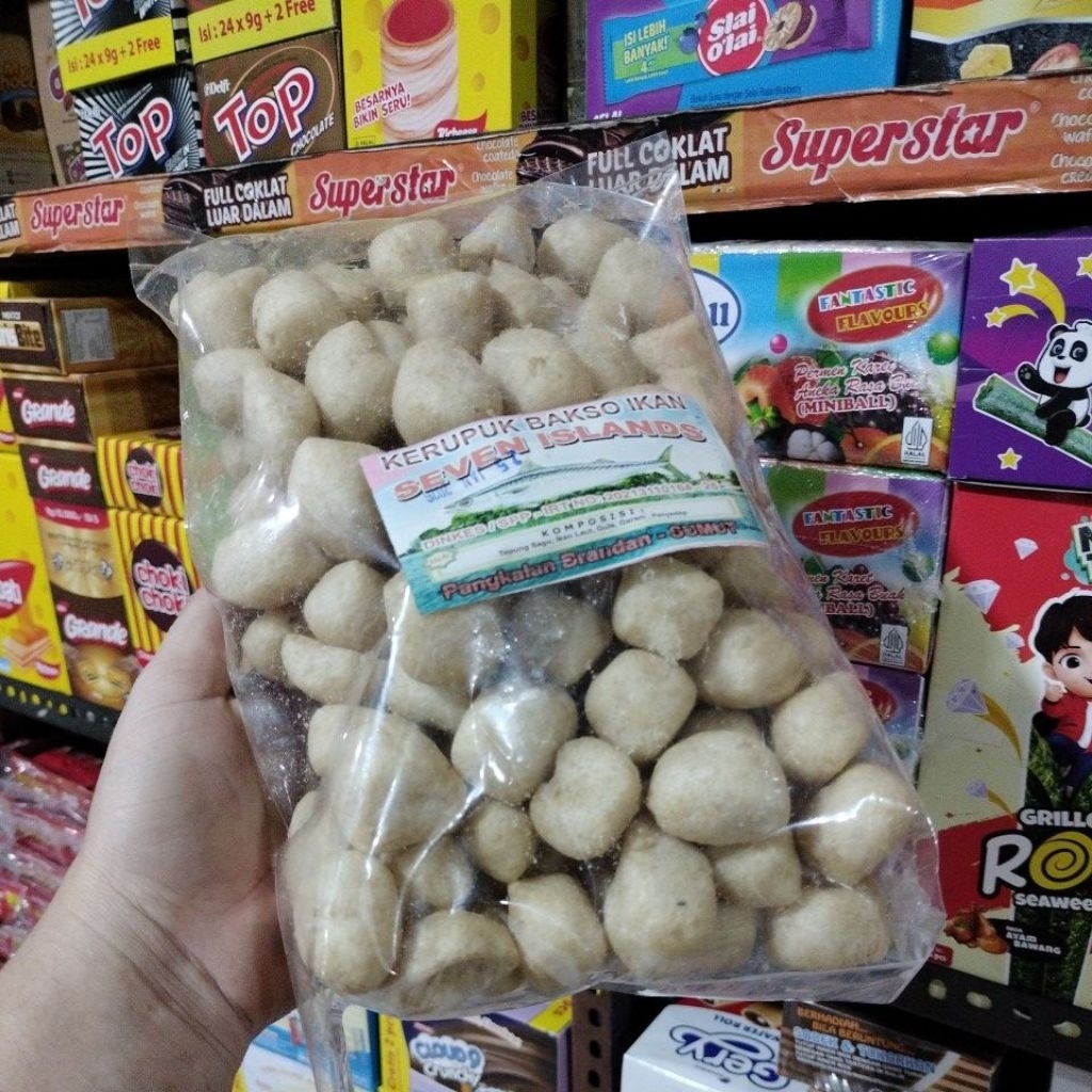 

COD kerupuk bakso Ikan Tengiri Kiloan 200gram