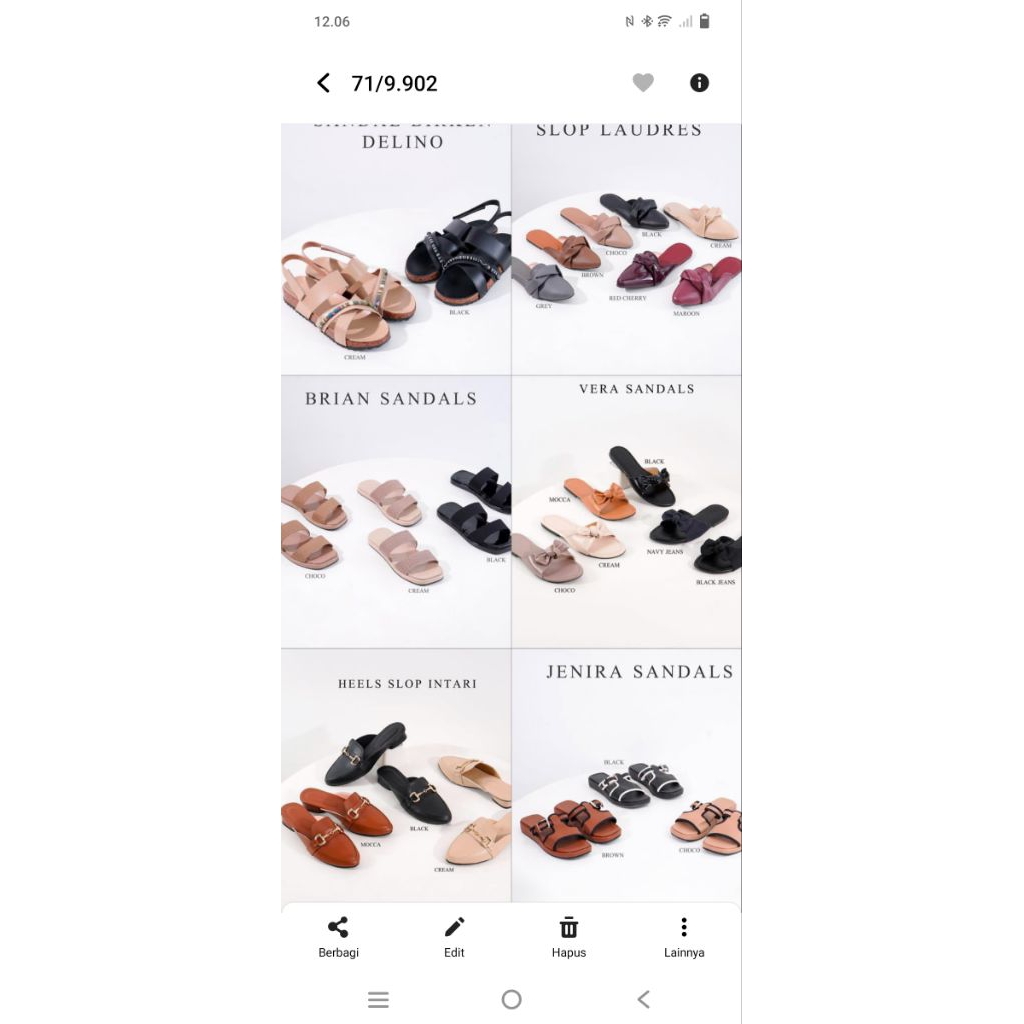 (heels wanita) intari heels slop