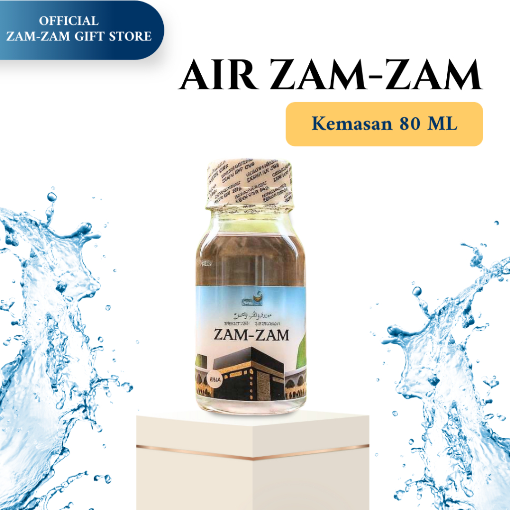 

[ 80 ML - ZAM-ZAM] AIR ZAM-ZAM 80 ML ORIGINAL 100 % ASLI MEKKAH AL-MUKARROMAH