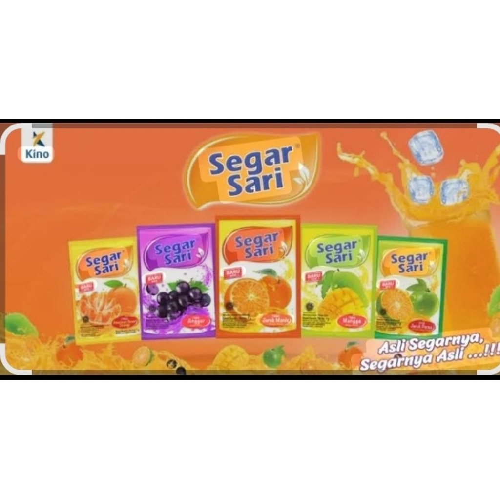 

Segarsari sachet, minuman dengan rasa buah