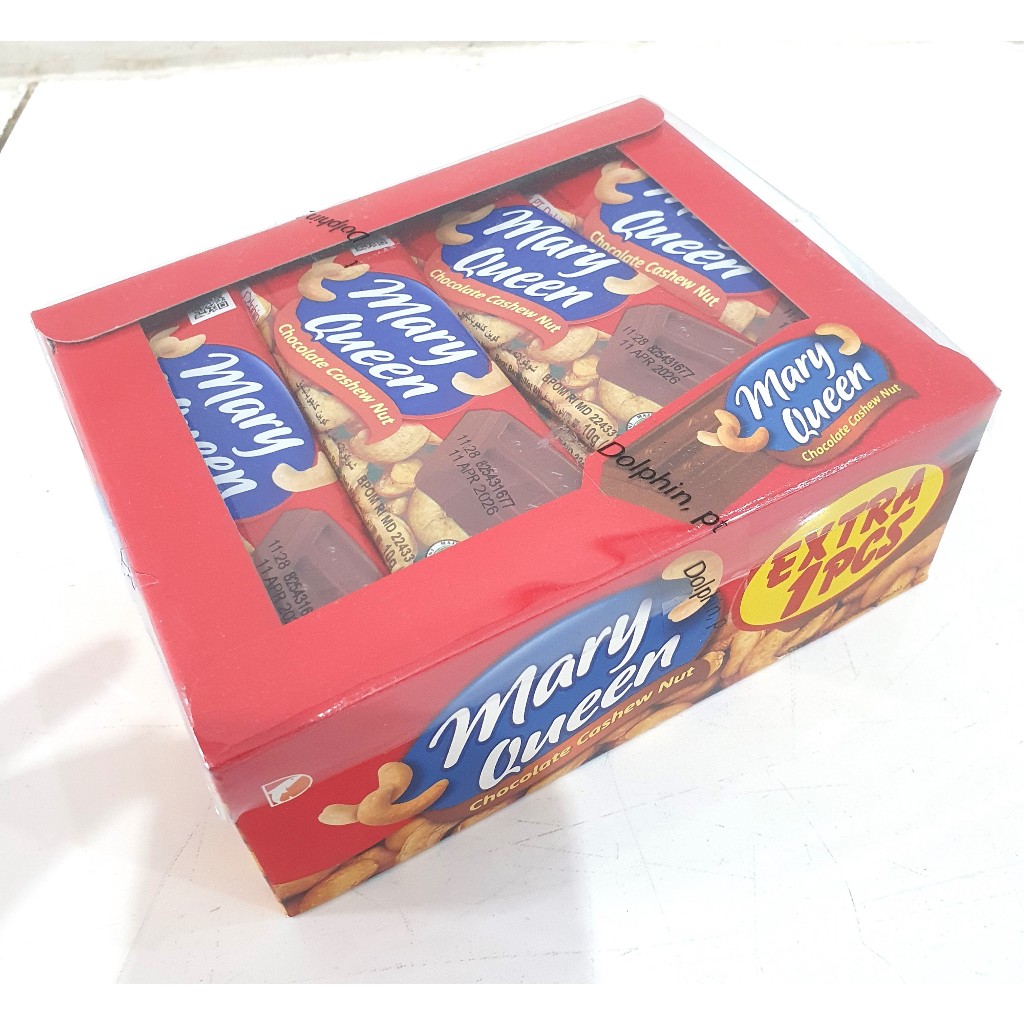 

MARY QUEEN CHOCOLATE CASHEW NUT 10 GR (24 PCS FREE 1 PCS) - PACK